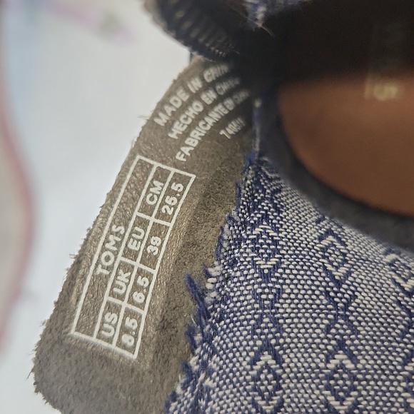 TOMS Leila Olive Gray Herringbone Suede Boote with Tassel Sz 8.5W - Picture 8 of 11